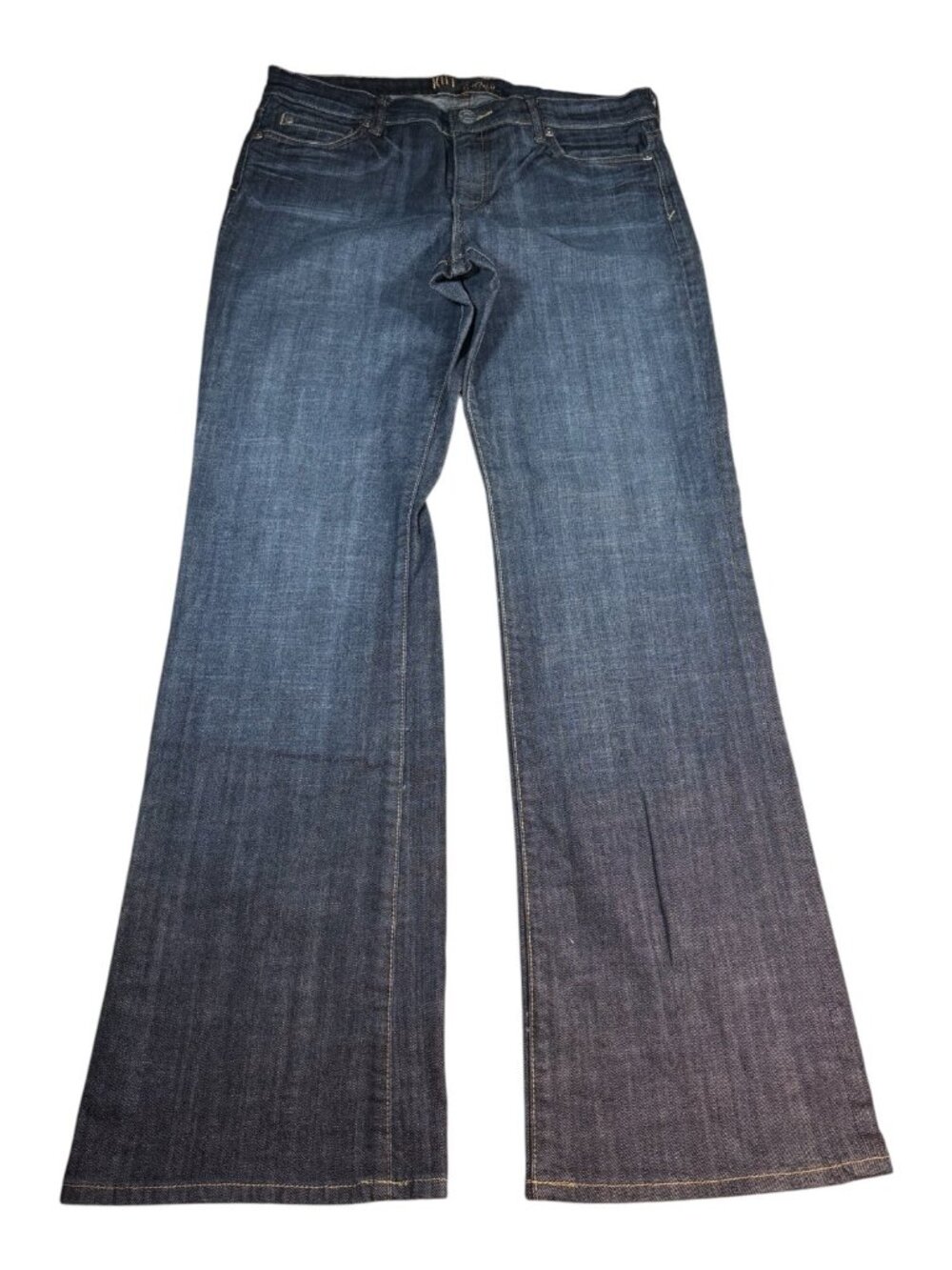 KUT From The Kloth Women's Size 12 Bootcut Flare Dark Wash Stretch Jeans 34x33